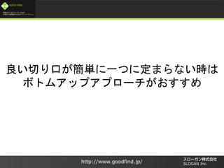/
GOOD FIND
http://www.goodfind.jp/ SLOGAN Inc.
ФڤgһĤ˶ޤʤr
ܥȥॢåץץ`
 
