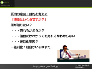 /
GOOD FIND
http://www.goodfind.jp/ SLOGAN Inc.
 