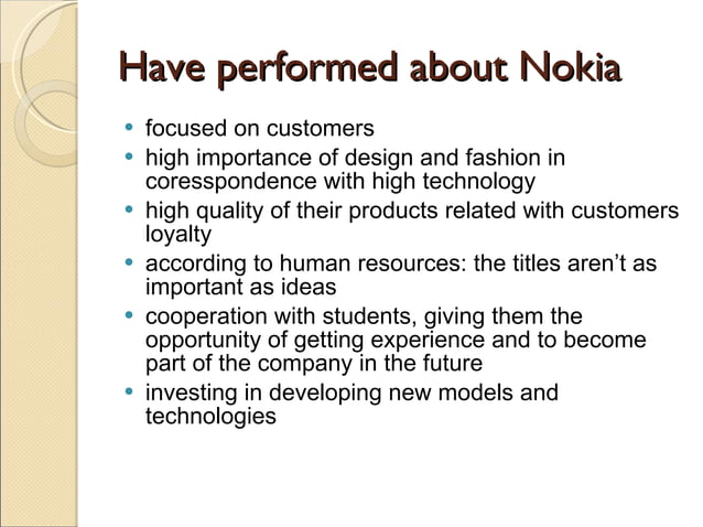 Nokia Corporate | PPT