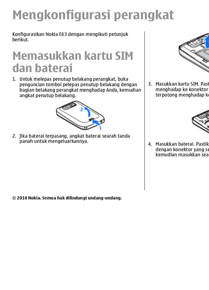 Nokia E63 Manual Nokia E63 Manual