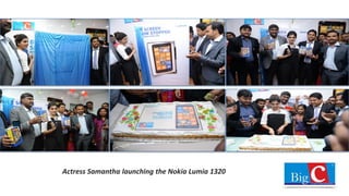 Actress Samantha launching the Nokia Lumia 1320
 