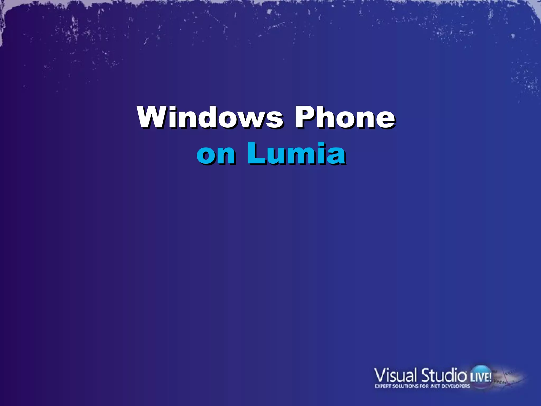 Windows Phone
   on Lumia
 