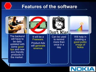 Features of the software