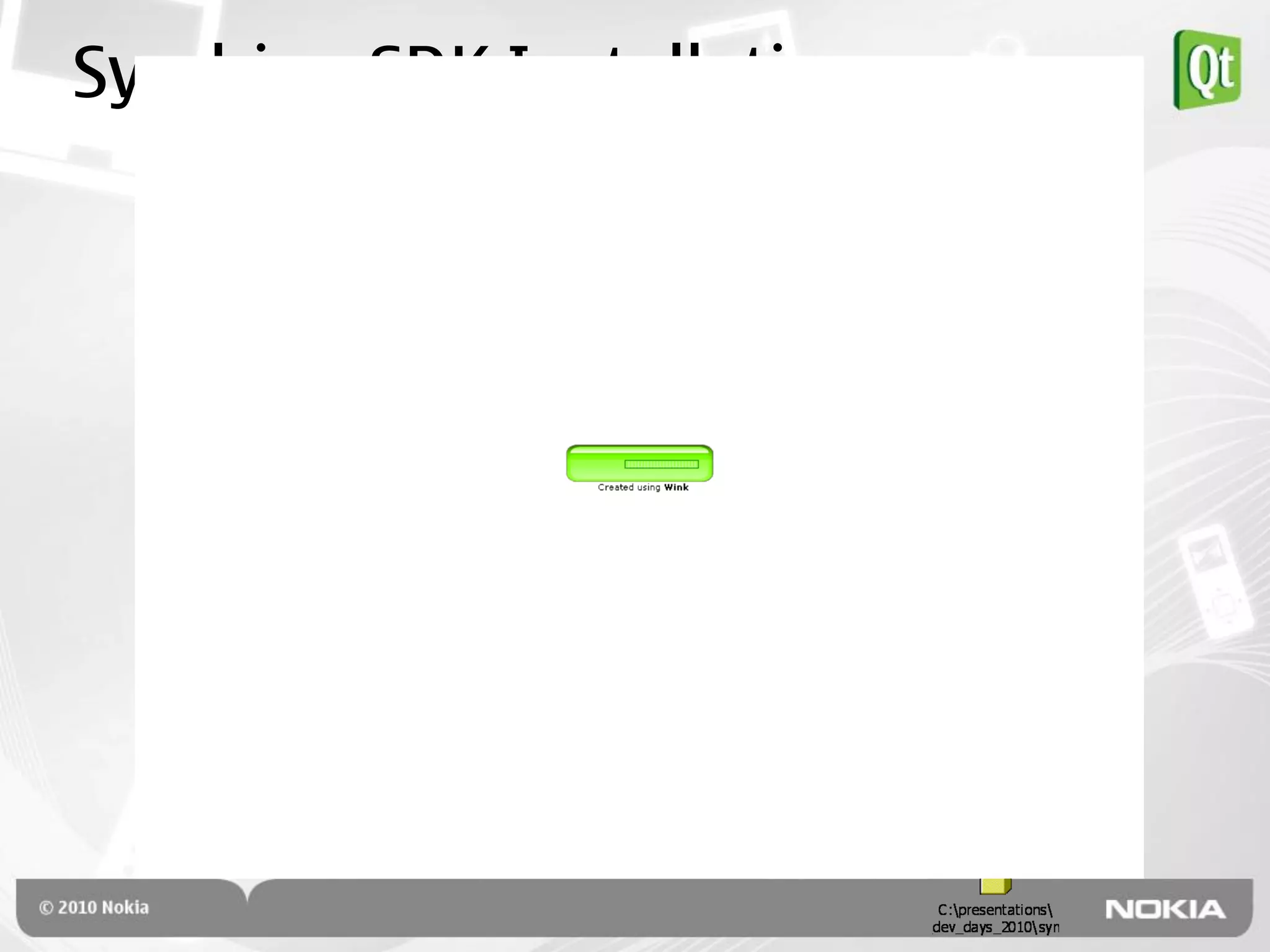Symbian SDK Installation
 