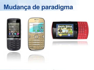 Mudança de paradigma




9   Company Confidential   © 2011 Nokia   Filename.pptx v. 0.1 2011-03-31 Author [Edit via Insert > Header & Footer]

                                                          Nokia Internal Use Only
 