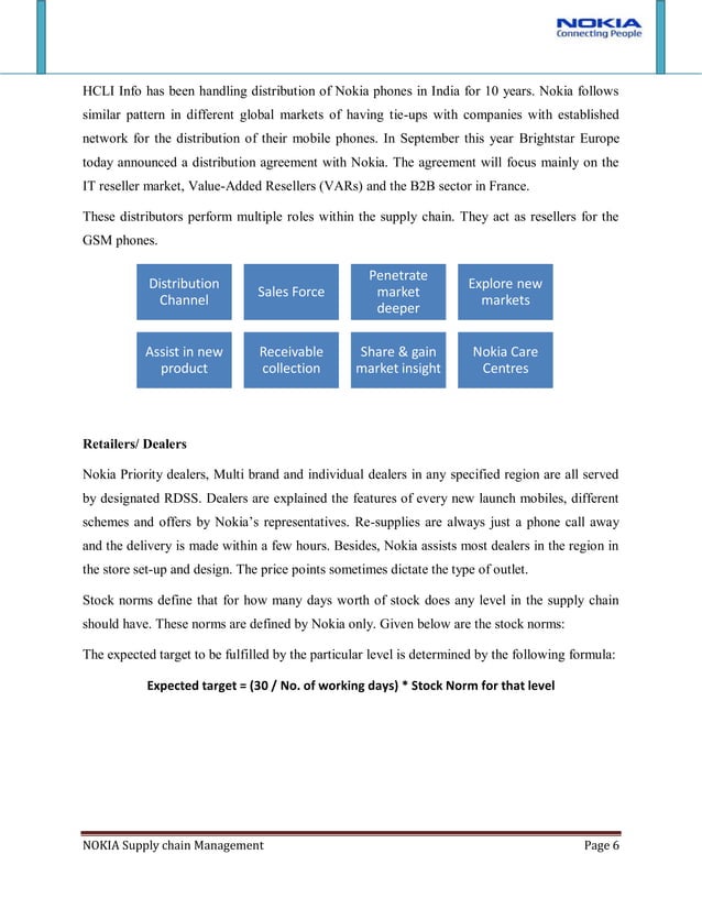 Nokia Supply Chain Management PDF