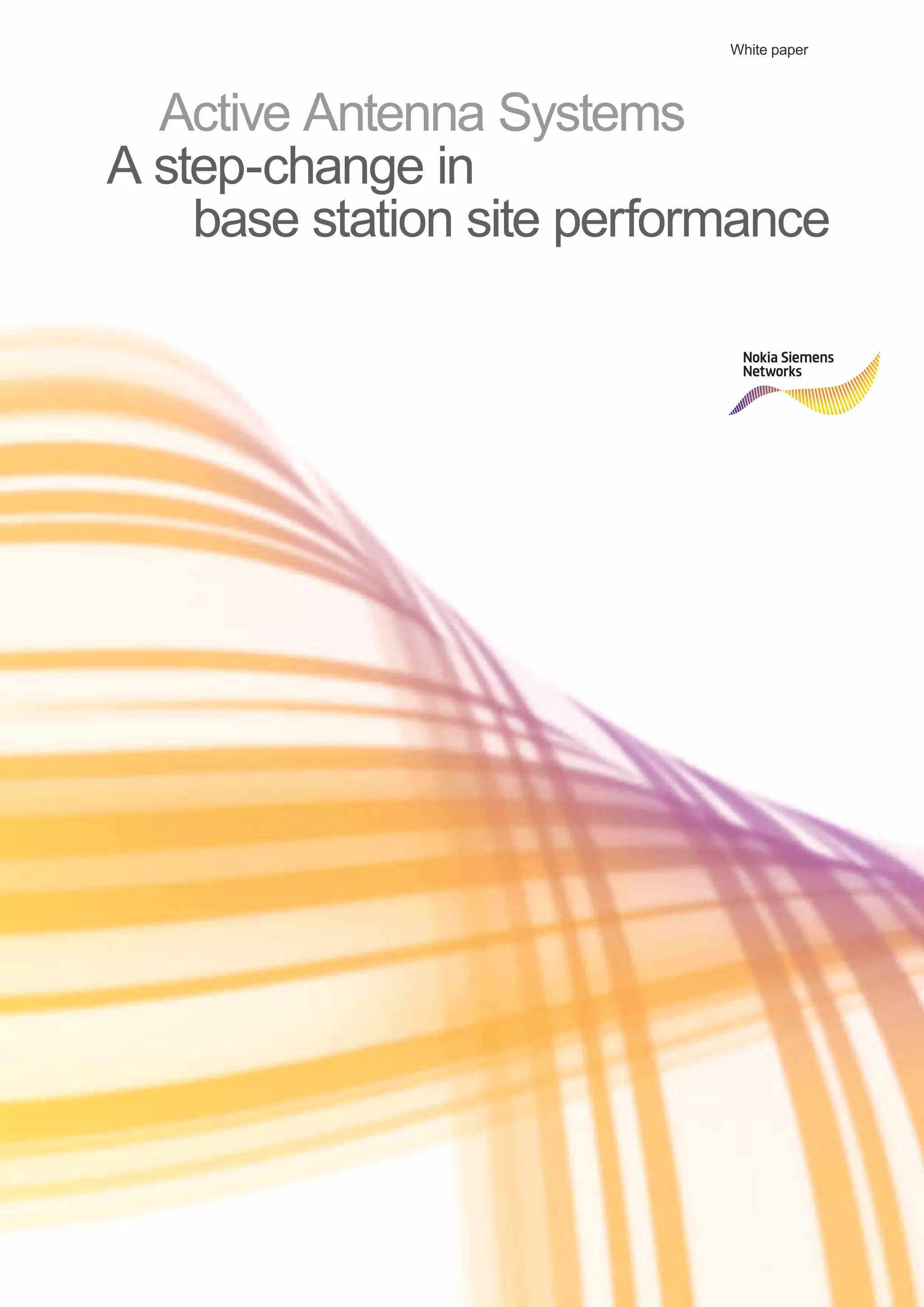 Network Active System Nokia siemens networks_active_antenna_system_white_paper_26_01_12 | PDF
