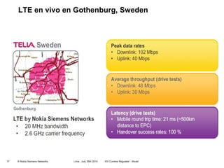LTE en vivo en Gothenburg, Sweden 