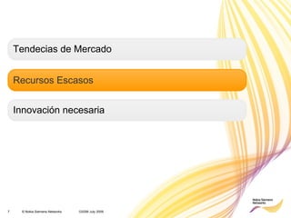 Tendecias de Mercado Recursos Escasos Innovación necesaria 