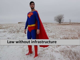 Law without infrastructure 