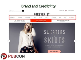 Brand and CredibilityBrand and Credibility
 