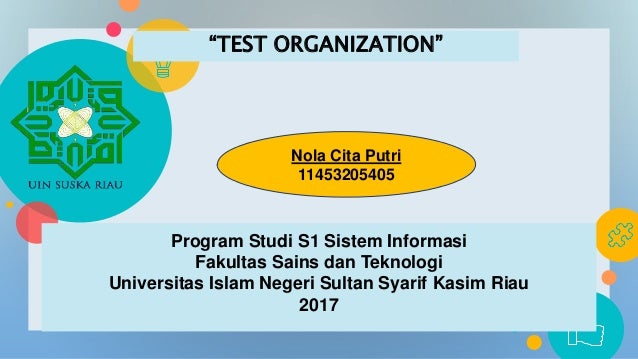 Test Organization