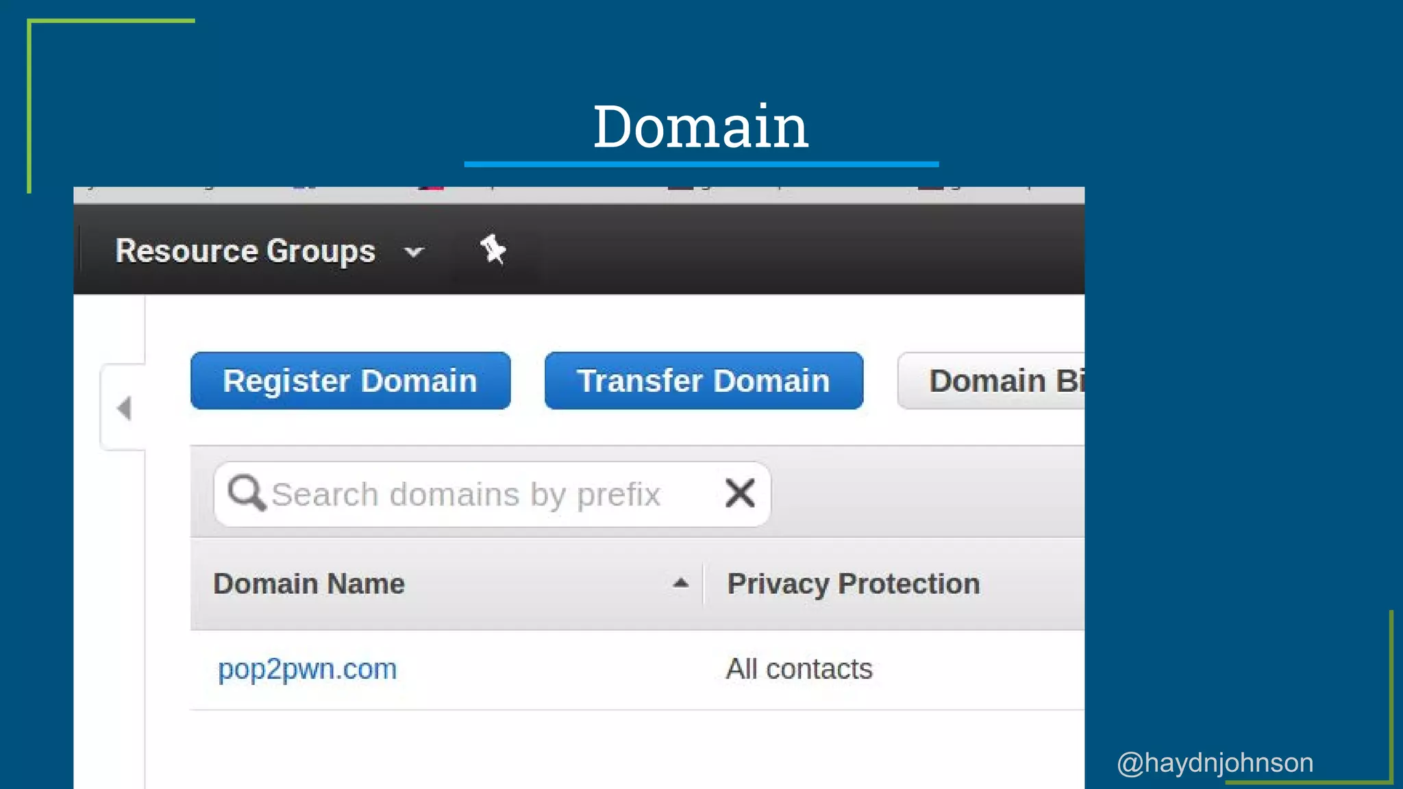 @haydnjohnson
Domain
 