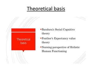 Theoretical basis
 