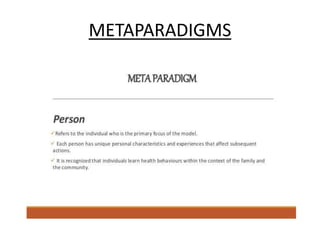 METAPARADIGMS
 