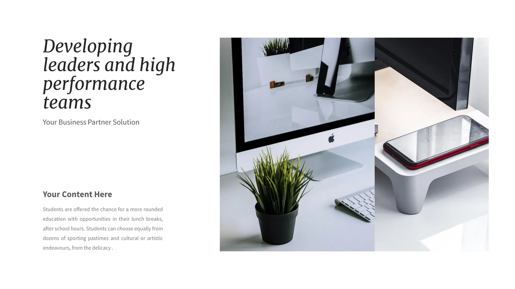 Nolea Presentation : Light Color Theme