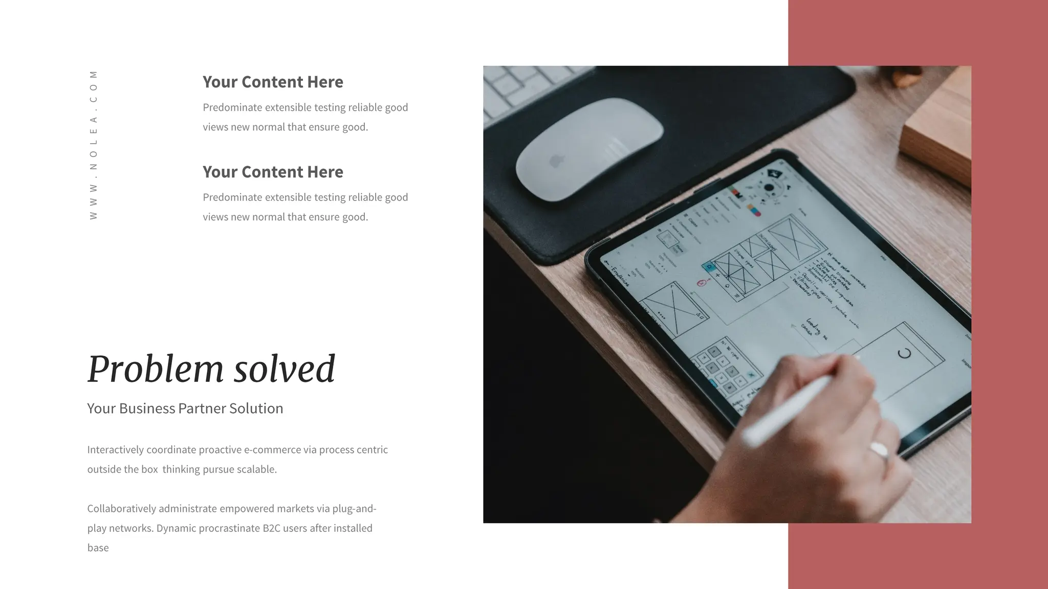 Nolea Presentation : Light Color Theme