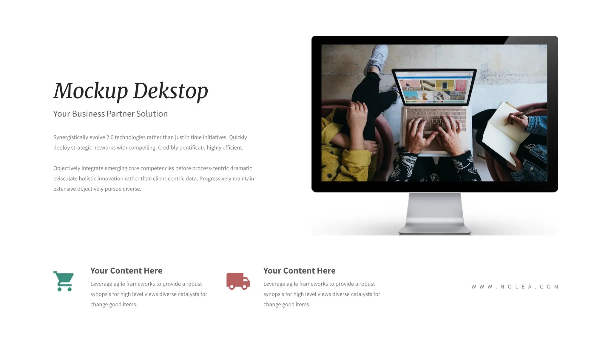 Nolea Presentation : Light Color Theme
