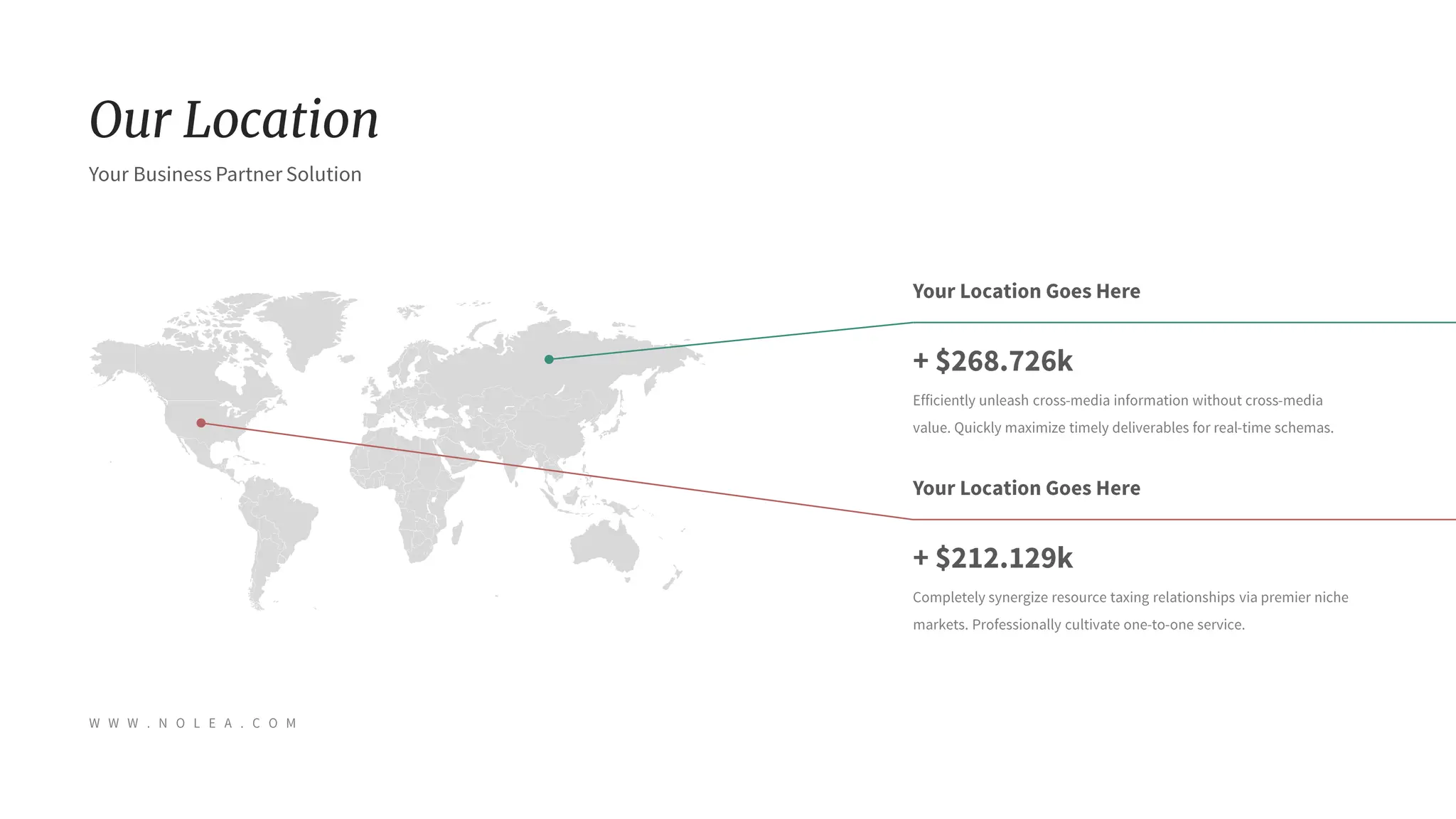 Nolea Presentation : Light Color Theme