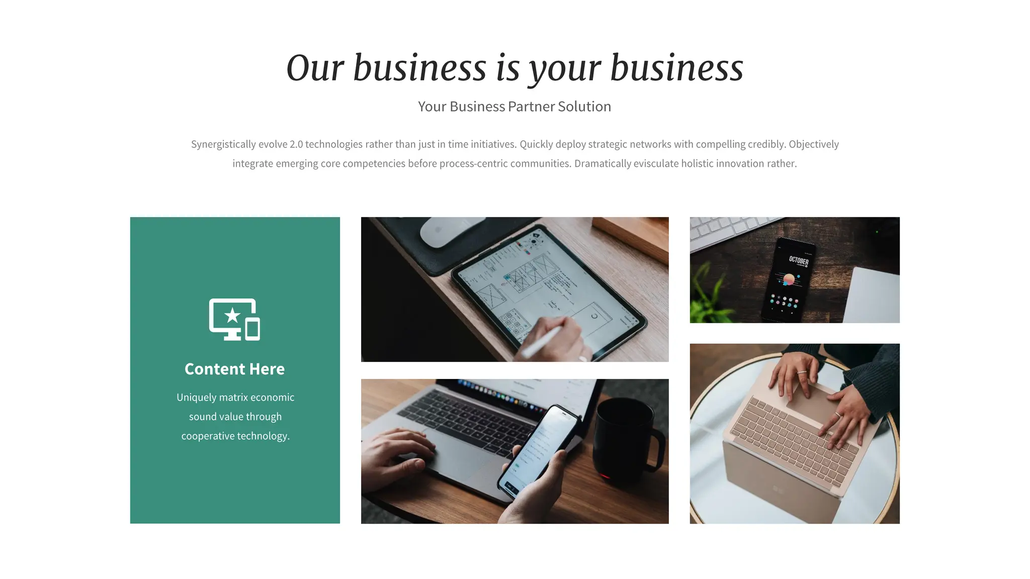 Nolea Presentation : Light Color Theme