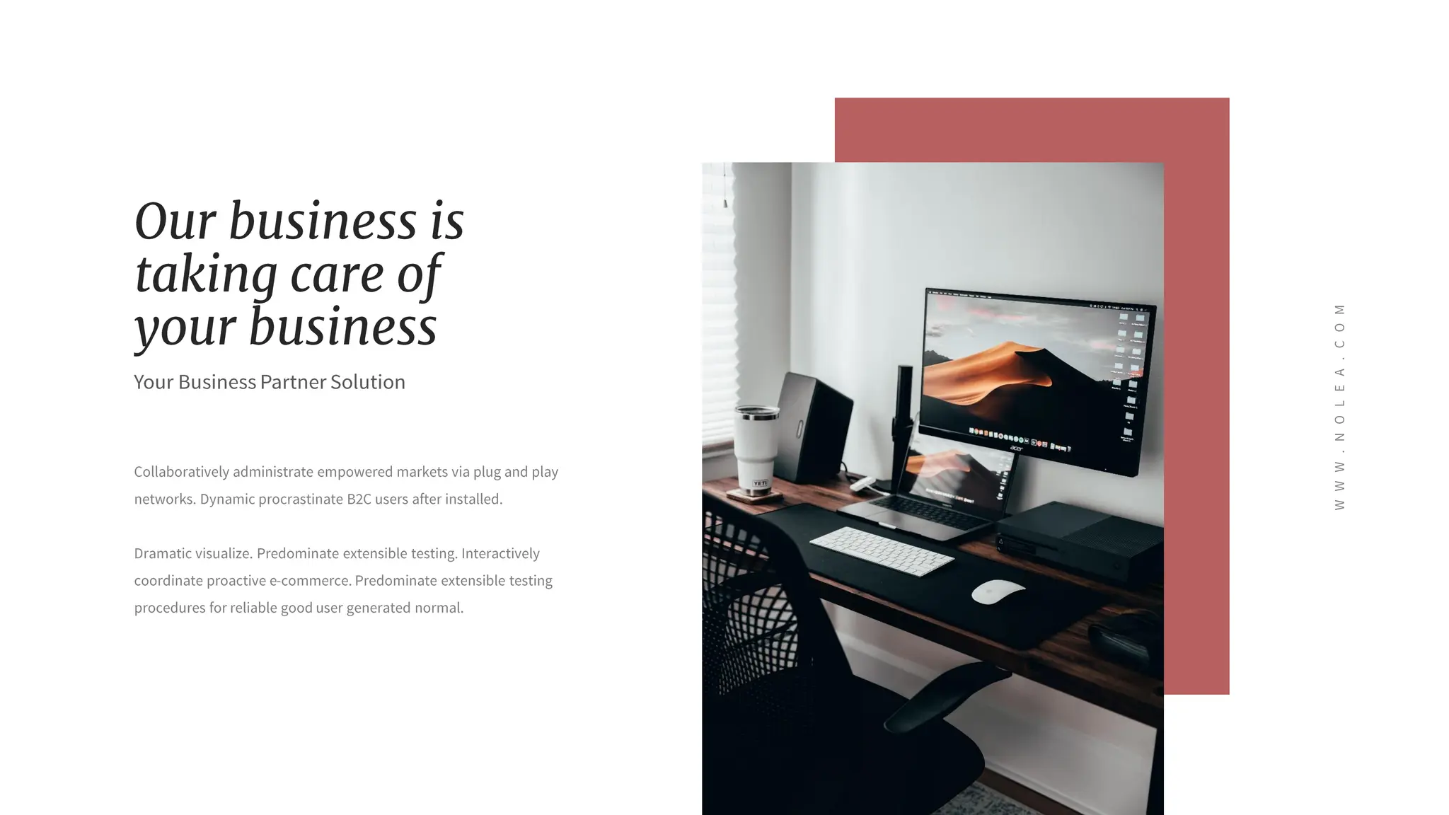 Nolea Presentation : Light Color Theme