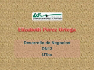 Desarrollo de Negocios
         DN13
         UTec
 