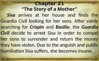 Detailed Summary and Analysis of Key Chapters from Noli Me Tangere | PPTX