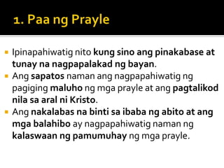    Ipinapahiwatig nito kung sino ang pinakabase at
    tunay na nagpapalakad ng bayan.
   Ang sapatos naman ang nagpapahiwatig ng
    pagiging maluho ng mga prayle at ang pagtalikod
    nila sa aral ni Kristo.
   Ang nakalabas na binti sa ibaba ng abito at ang
    mga balahibo ay nagpapahiwatig naman ng
    kalaswaan ng pamumuhay ng mga prayle.
 
