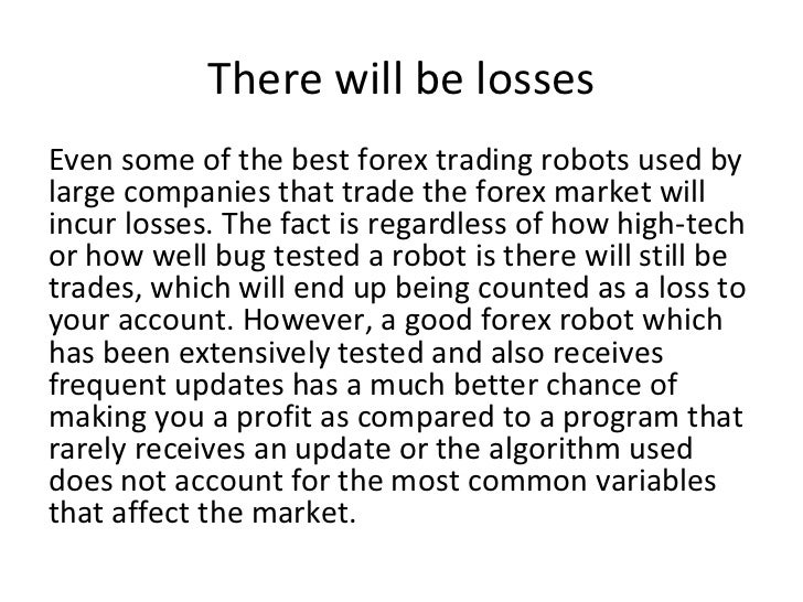 Forex robot no loss v1.0