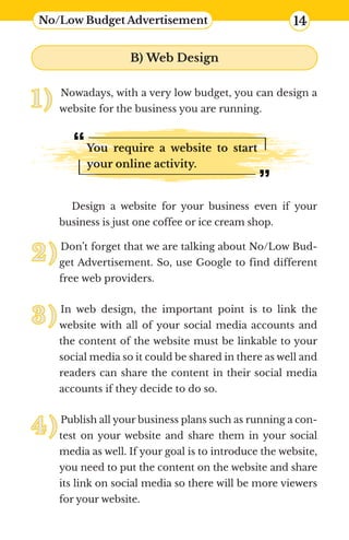 15
Online Business Directory
C) Online Business Directory
There are one or several online busi-
ness directories in every ...