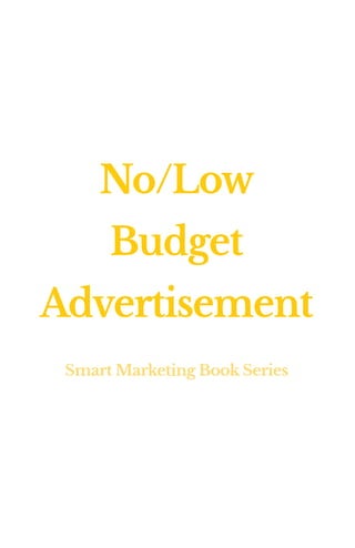No/Low Budget Advertisement (Smart Marketing
Book Series)
Title
Master Steve
Author
Somayeh Amiri, Tara Kamangar
Colleague...