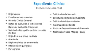 NOM-004-SSA3-2012, Expediente Clínico.pptx