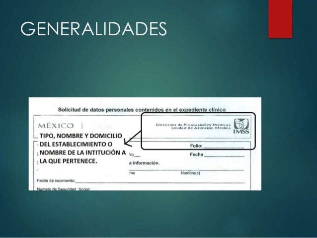 Nom 004 expediente clinico