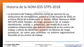 Norma Oficial Mexicana 035 STPS versión 2018 | PPTX