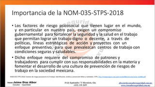 Norma Oficial Mexicana 035 STPS versión 2018 | PPTX