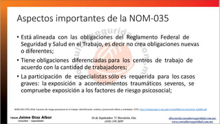 Norma Oficial Mexicana 035 STPS versión 2018 | PPTX