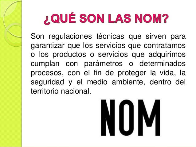 Normas Oficiales Mexicanas