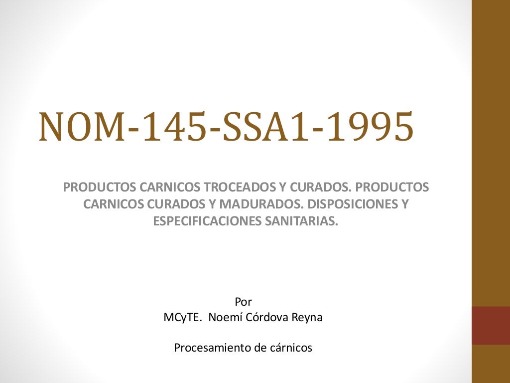 Nom 145-ssa1-1995