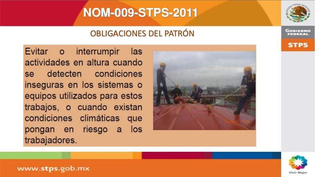 Nom 009 Stps 2011 Trabajos En Altura www.slideshare.net