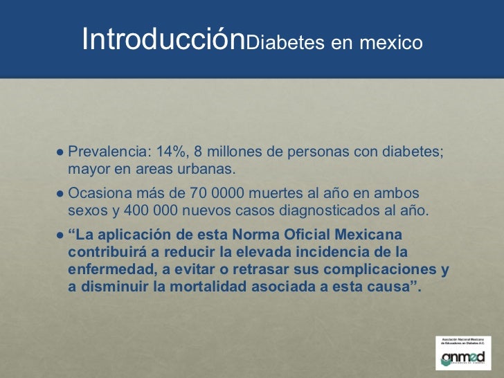 Norma oficial mexicana 015-ssa2-2010. Para la prevención, tratamiento…