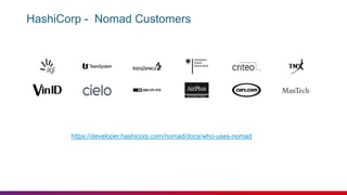 HashiCorp - Nomad Customers
https://developer.hashicorp.com/nomad/docs/who-uses-nomad
f​
 