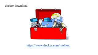 https://www.docker.com/toolbox
docker download
 