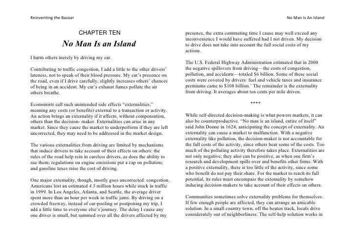 no man is an island meaning essay Essays - largest database of quality sample essays and research papers on no man is an island essay. no man is an island meaning essay Essays - largest database of quality sample essays and research papers on no man is an island essay.