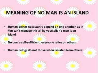 no man is an island meaning