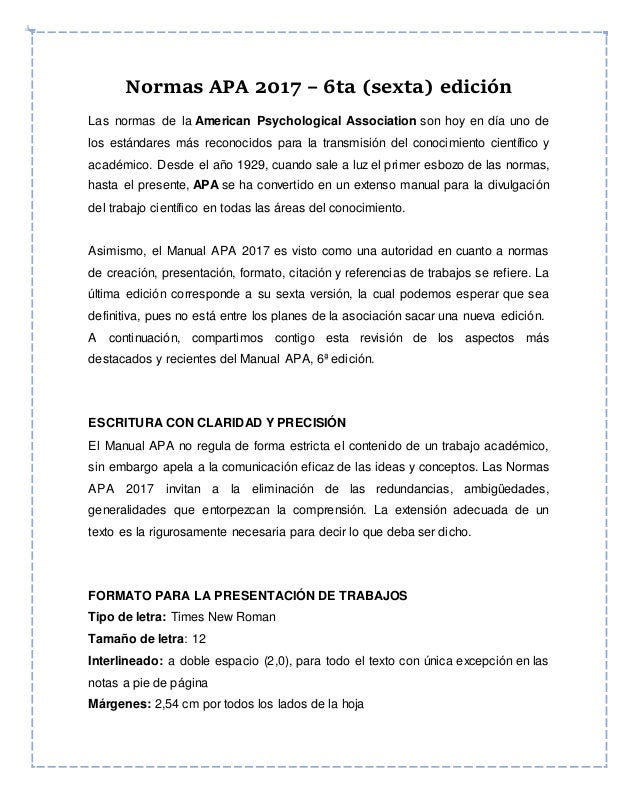 nomas apa apa sexta edicion