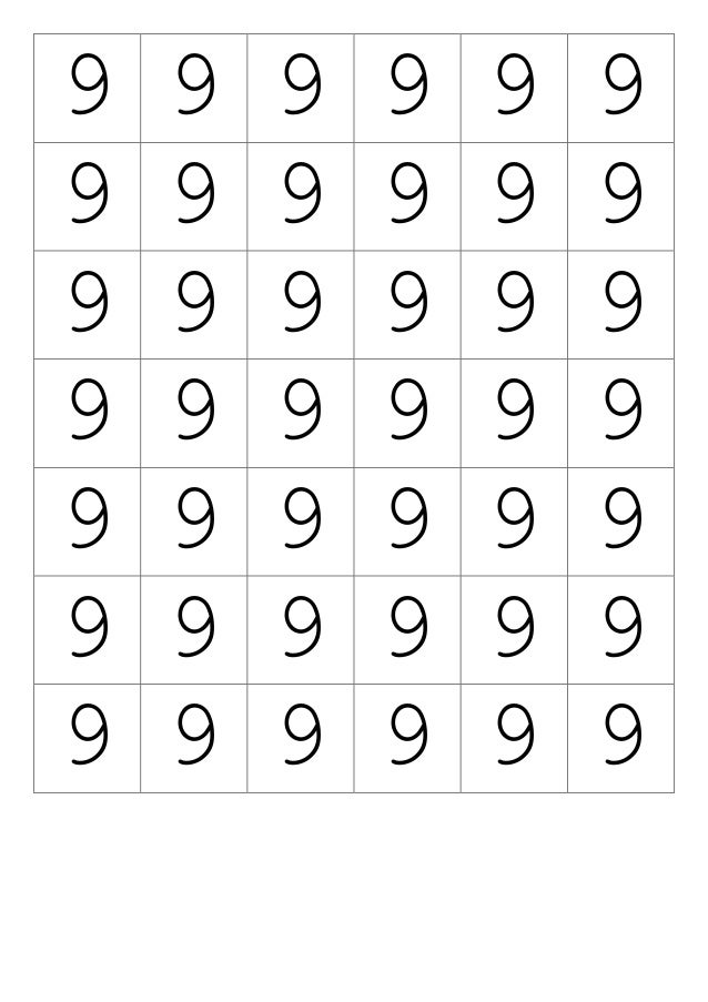 Dotted Numbers 0 - 9