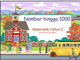 Nombor hingga 1000
Matematik Tahun 2
By Nurhudah binti Matsa
 