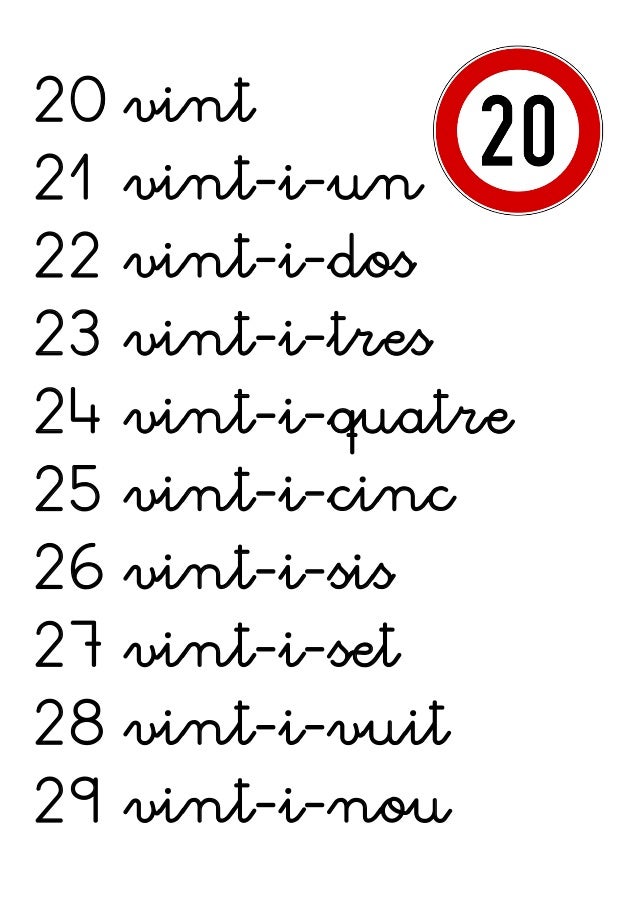 20
21
22
23
24
25
26
27
28
29
vint
vint-i-un
vint-i-dos
vint-i-tres
vint-i-quatre
vint-i-cinc
vint-i-sis
...
