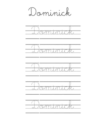 Nombres_caligrafía grafomotricidad | PDF