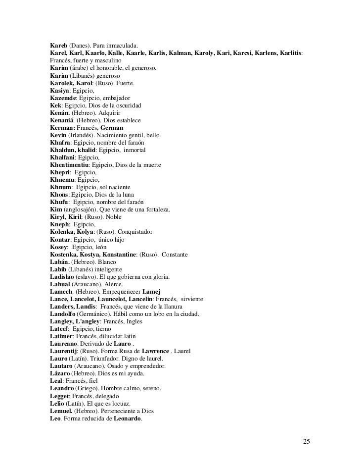 Nombres hombres Nombres hombres